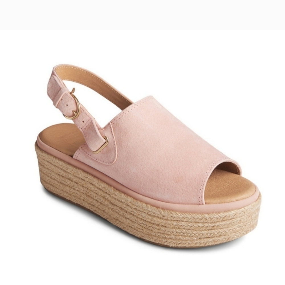 SPERRY * Denmark flatform Suede espadrille sandals Size 7.5 NIB